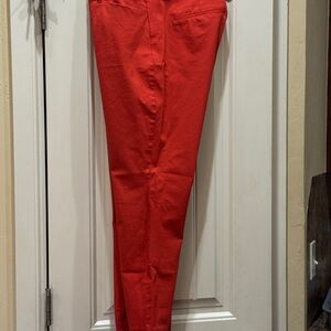 Old Navy Vibrant Red/Orange Skinny Jeans Sz 16